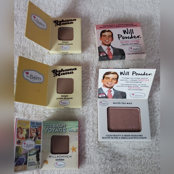 NEW Bundle of 4 theBalm Cosmetics Mini Eyeshadow Bronzer Blush Book Design - Picture 7 of 10